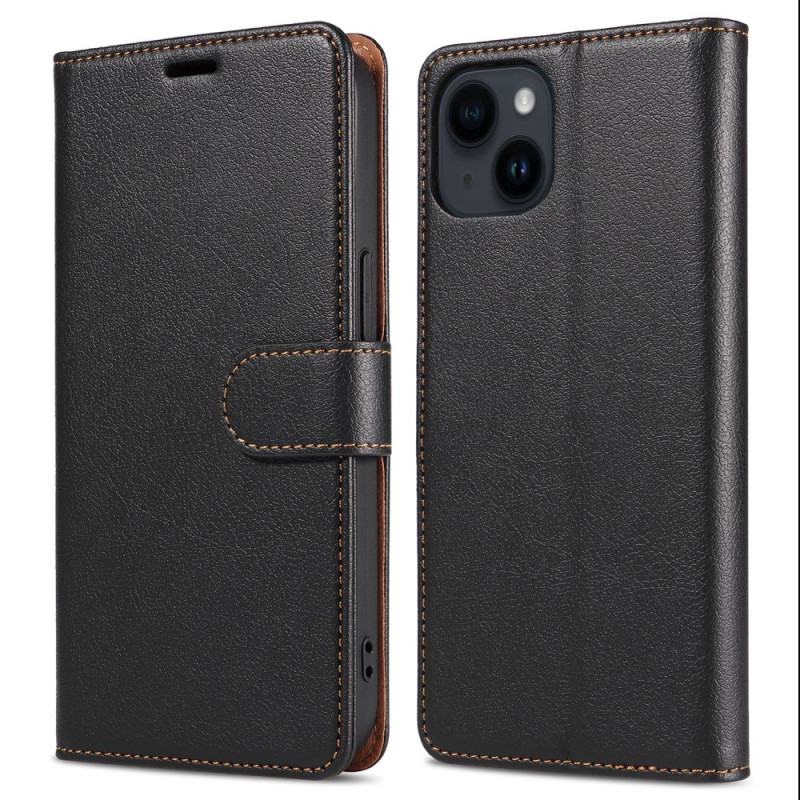 Retro Crazy Horse Taske til iPhone 15 Telefontaskestativ