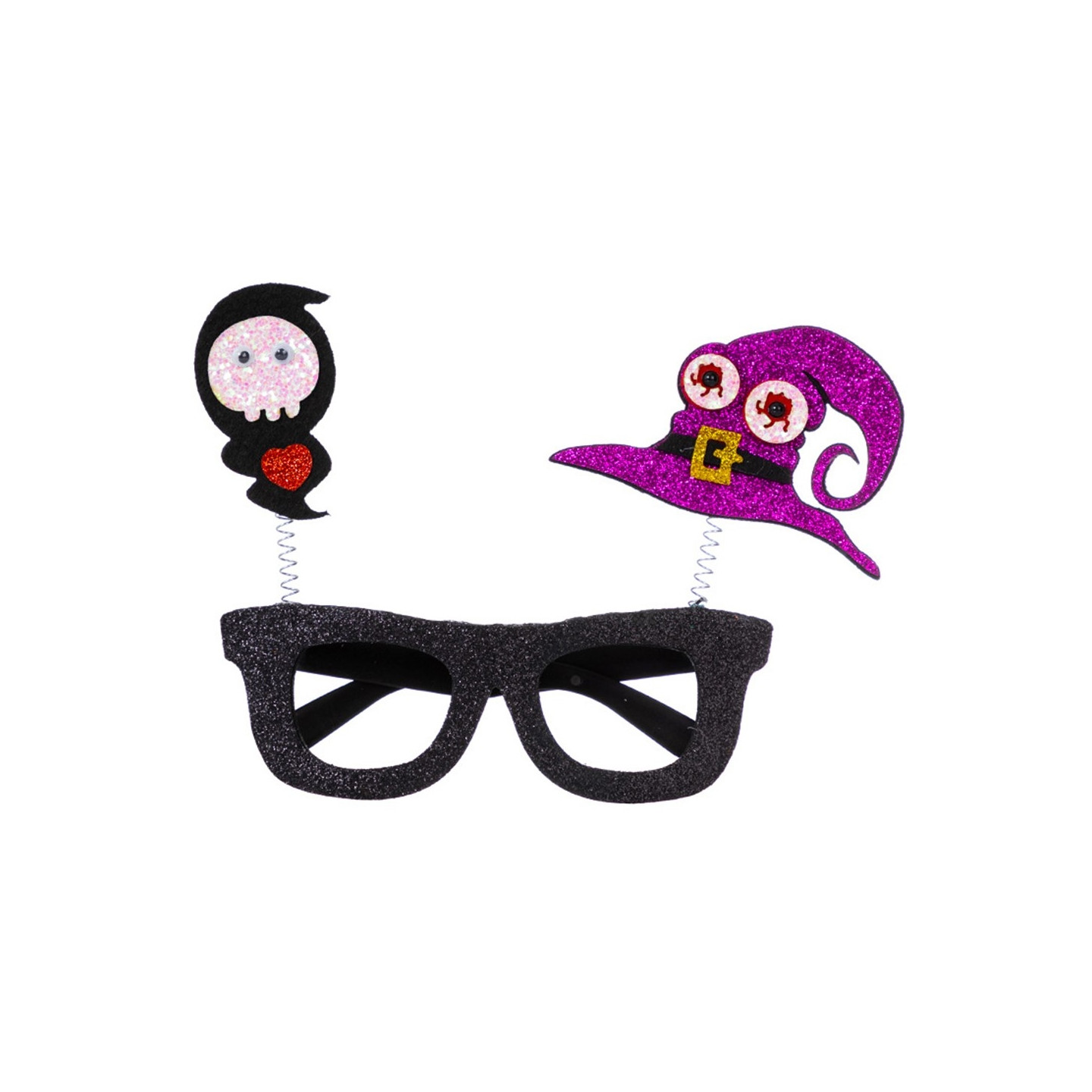 Halloween Briller Fest Kostume Dekoration - Kranie + heks