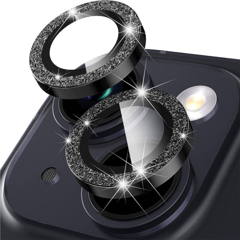 iPhone 15 / 15 Plus Ring Circle Lens - elokuvasetti Glitter