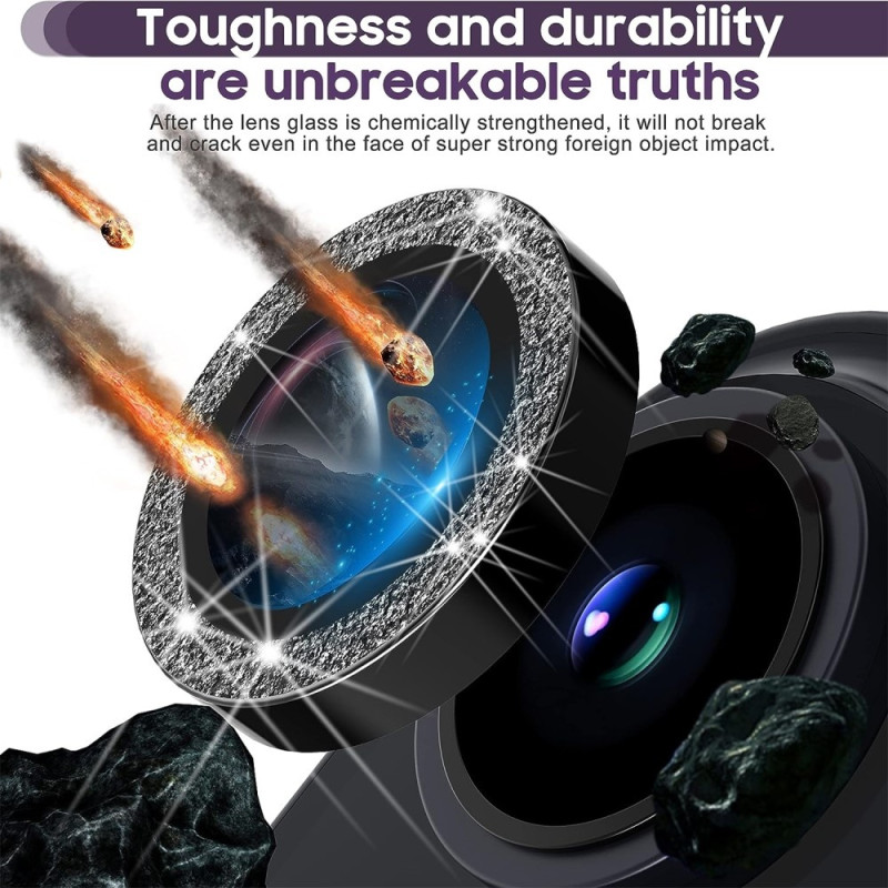 Kameralinse til iPhone 15/15 Plus Glitter