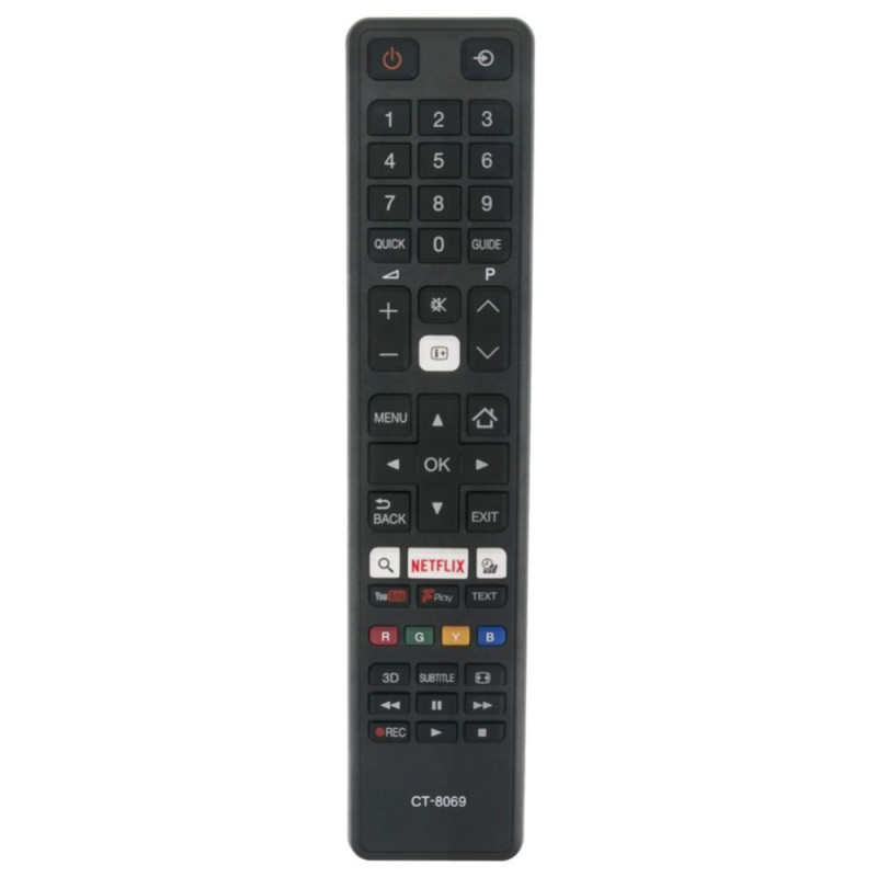 CT - 8069 TV Remote Control Replacement for Toshiba Smart TV