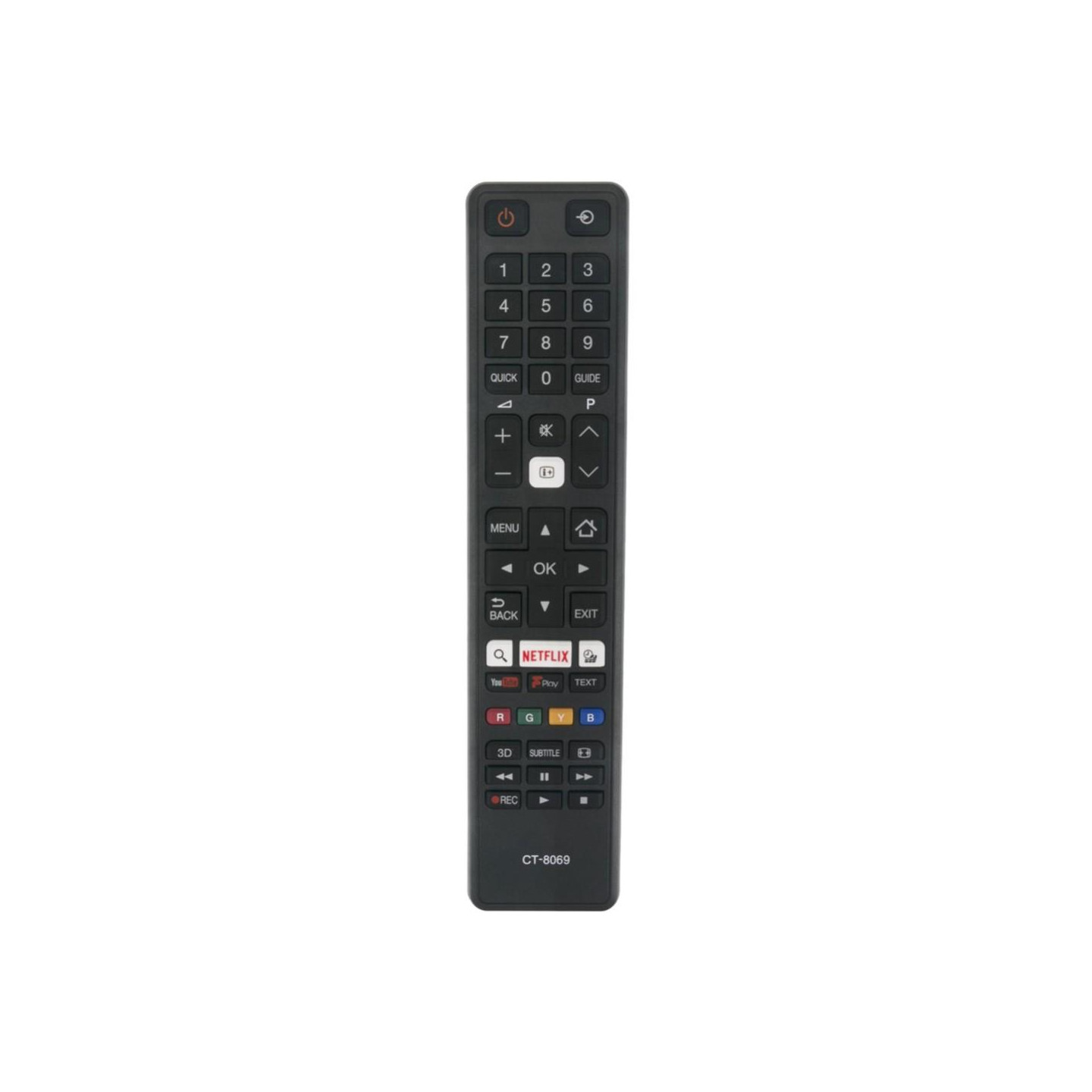 CT - 8069 TV Remote Control Replacement for Toshiba Smart TV