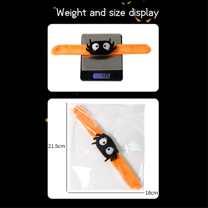 Halloween Slap Band Bracelet Wristband Party Bag Filler - Spider
