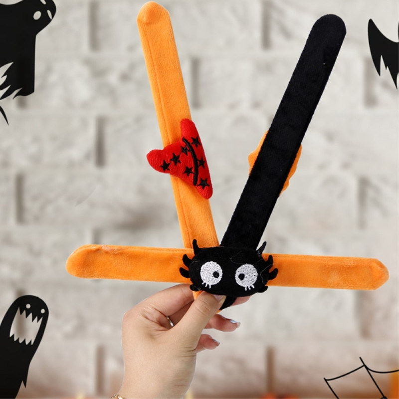 Halloween Slap Band Bracelet Wristband Party Bag Filler - Spider