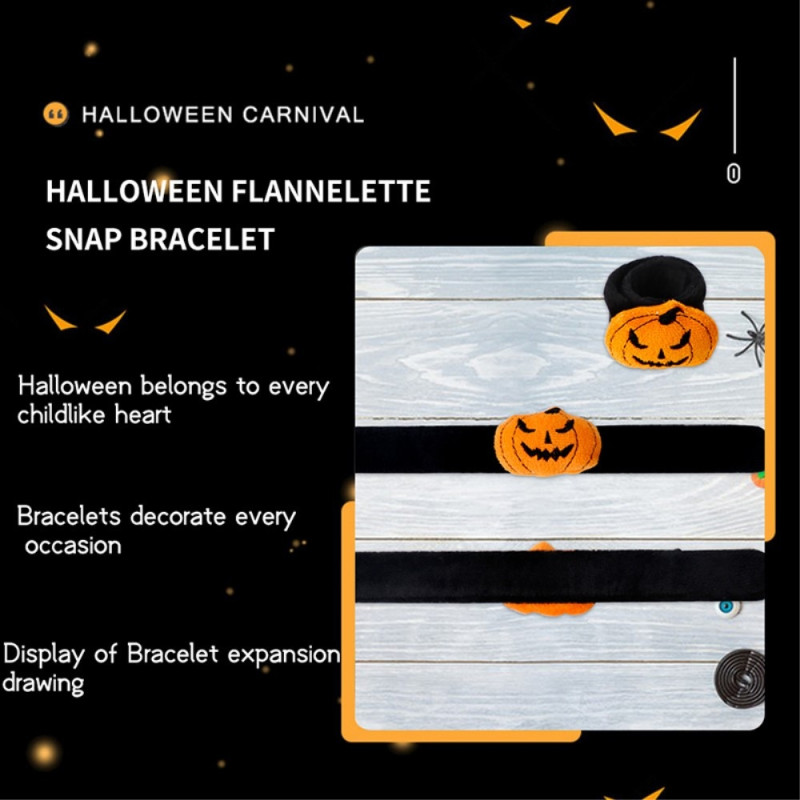 Halloween Slap Band Armbånd til Fest Fest Masquerade - Edderkop