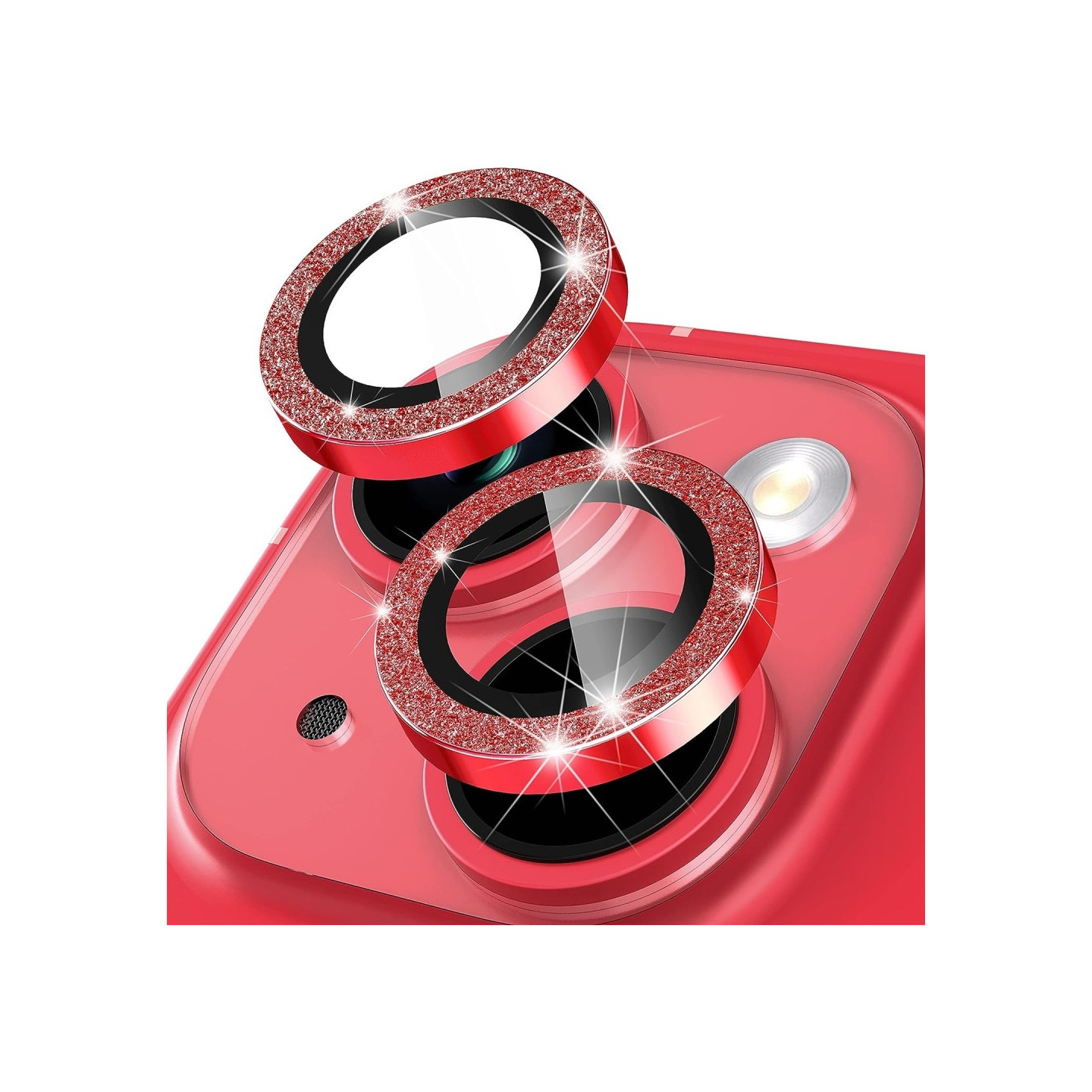 iPhone 15 / 15 Plus Ring Circle Lens - elokuvasetti Glitter