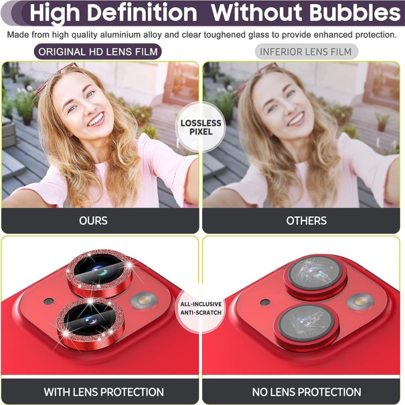 Til iPhone 15 / 15 Plus Lens Glitter