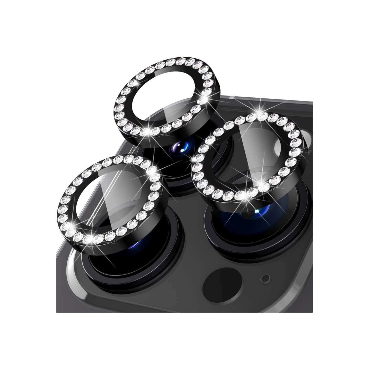 Til iPhone 15 Pro / 15 Pro Max Lens Glitter