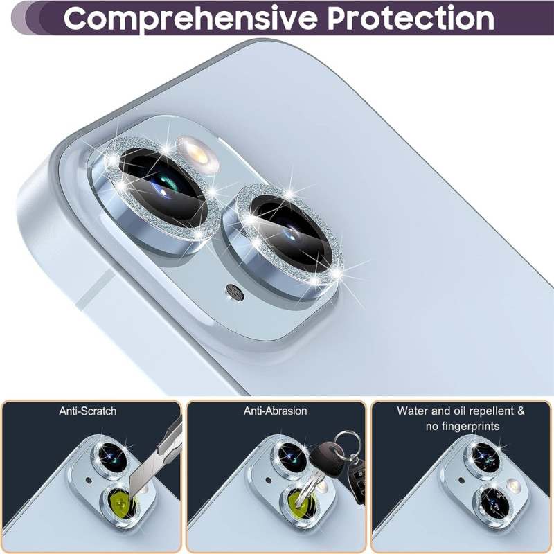 Til iPhone 15 / 15 Plus Lens Glitter