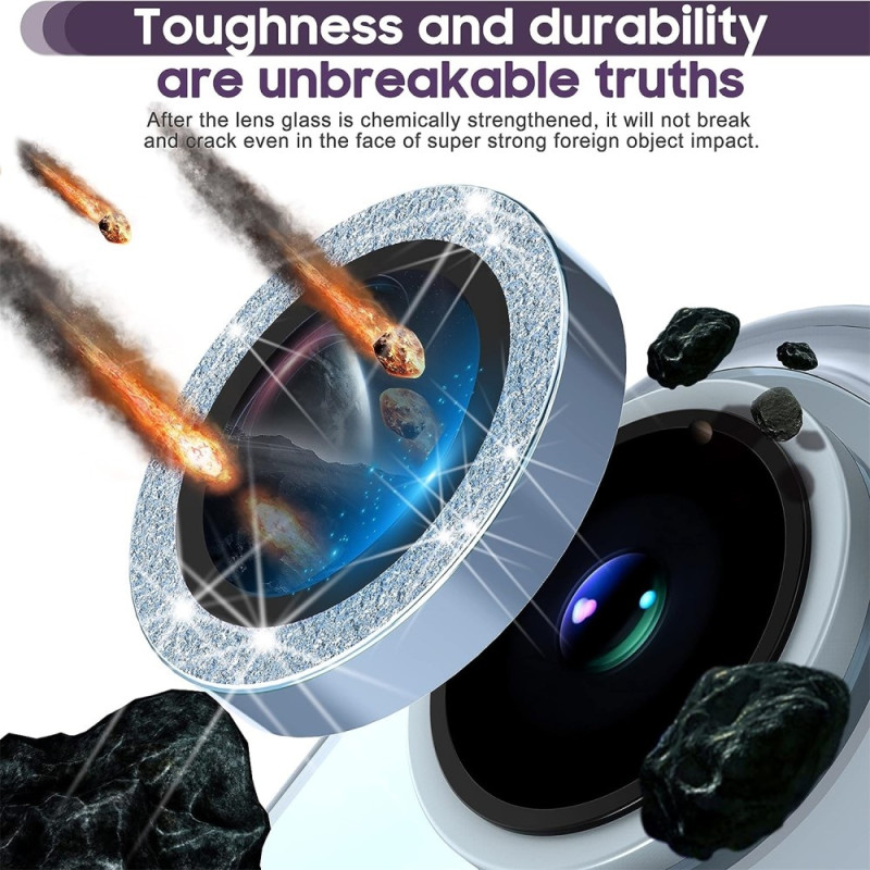 iPhone 15 / 15 Plus Ring Circle Lens - elokuvasetti Glitter