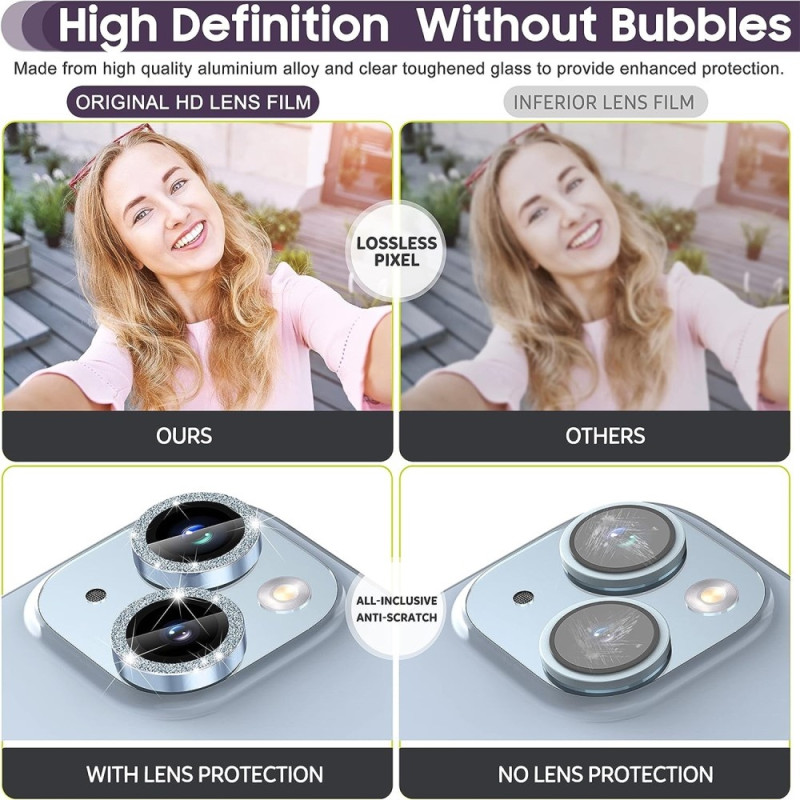 For iPhone 15 / 15 Plus Lens Glitter