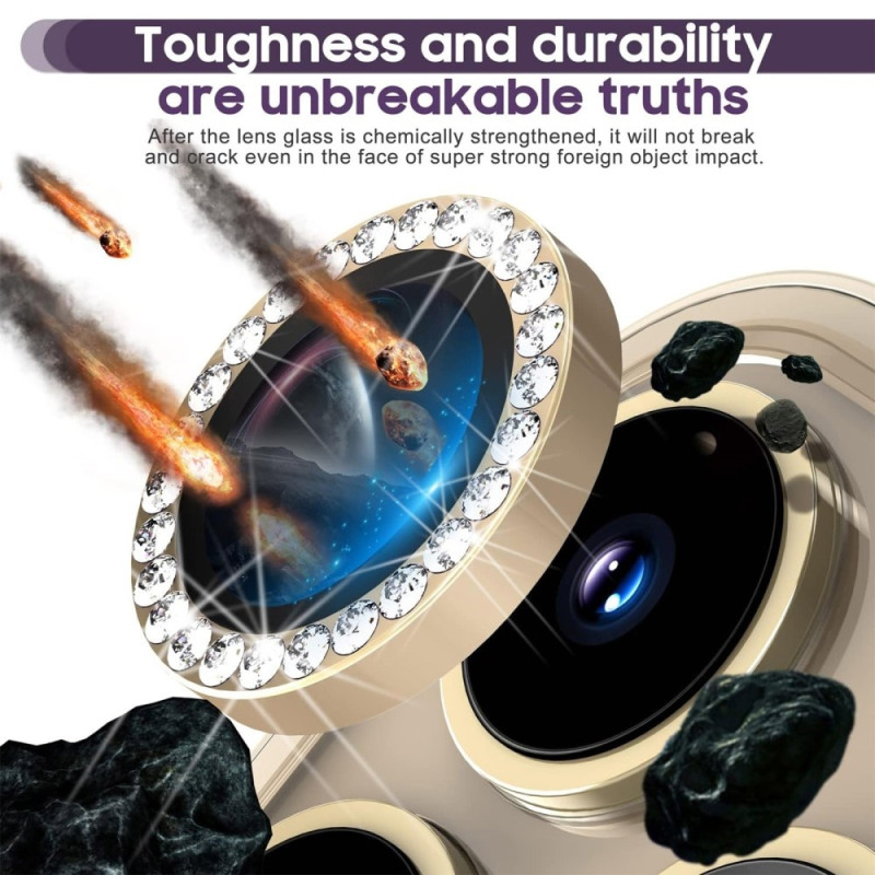 Til iPhone 15 Pro / 15 Pro Max Lens Glitter