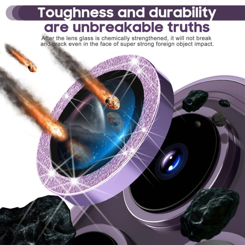 Til iPhone 15 Pro / 15 Pro Max Lens Glitter