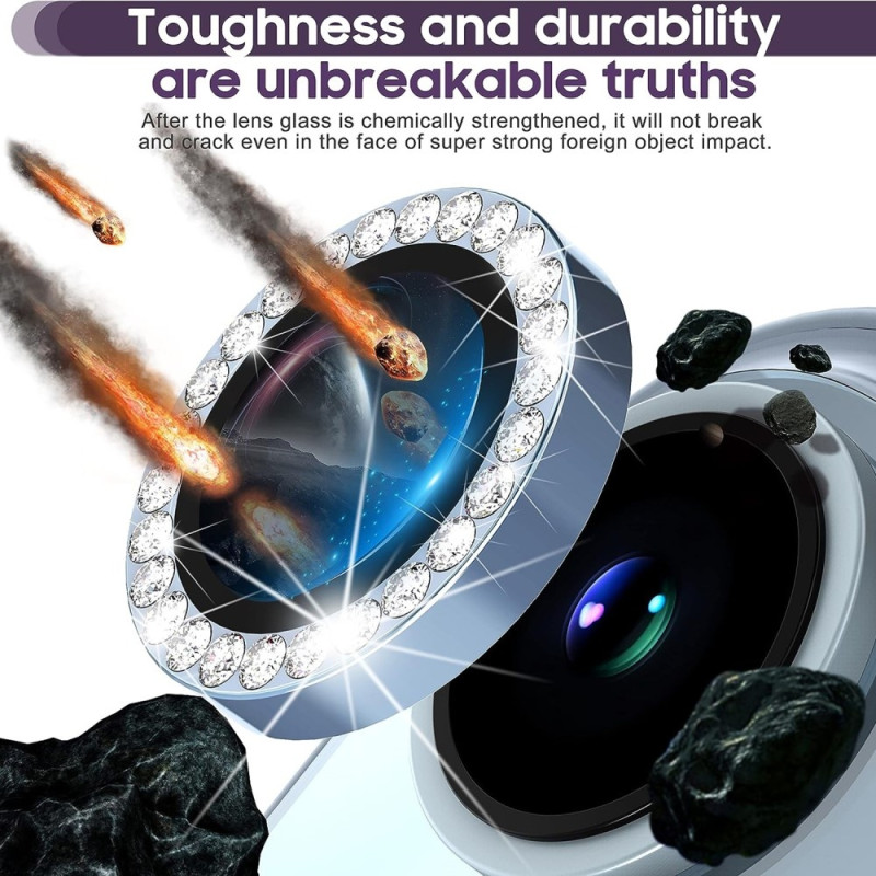 Kameralinse til iPhone 15/15 Plus Glitter