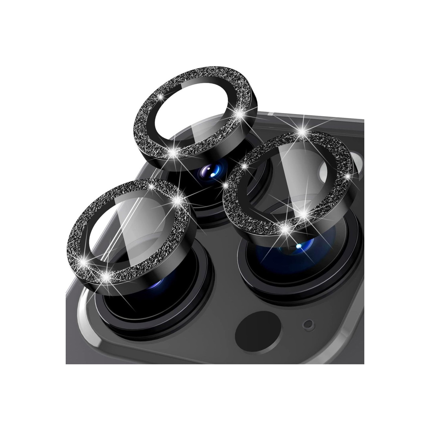 iPhone 15 Pro / 15 Pro Max Ring Circle Lens - elokuvasetti Glitter