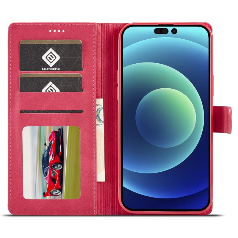 LC.IMEEKE Wallet Stand Etui til iPhone 15 Pro