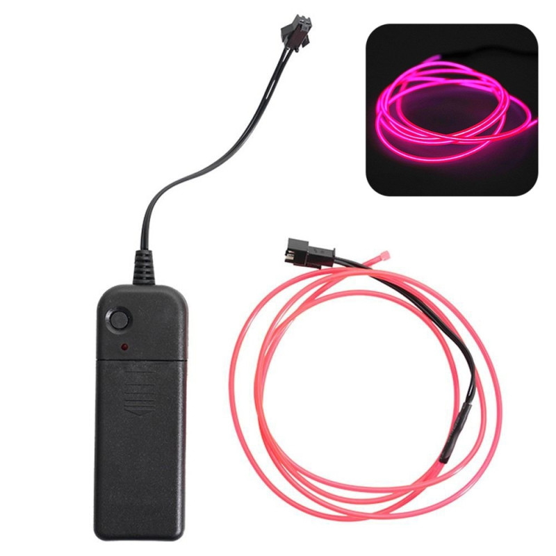 131cm Scooter Ambient Light Battery Powered Rope Lights - Pink