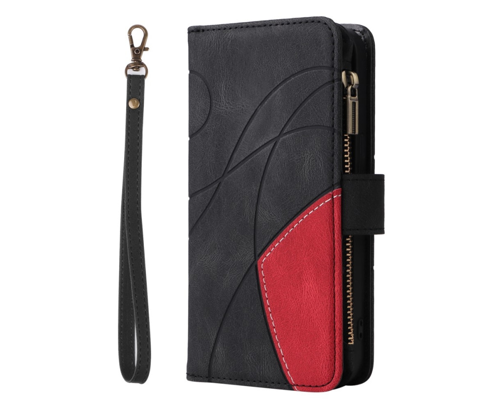 KT Plånboksfodral till Xiaomi Redmi 13C - Svart-Röd