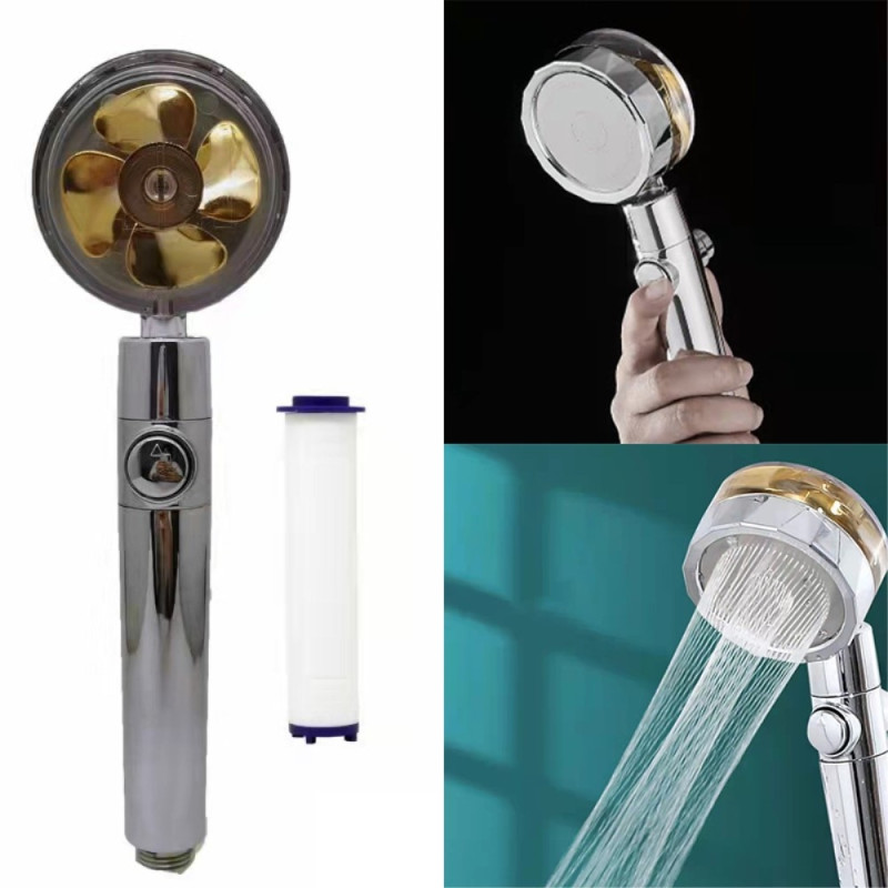 High - Pressure Shower Head Turbo Fan Water Saving Jet Shower Head