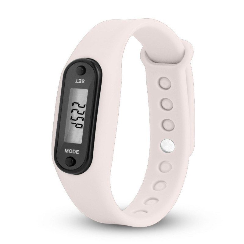 Type B Pedometer Running Step Counter Walking Distance - White
