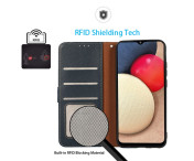 KHAZNEH Plånboksfodral till Xiaomi Redmi 13C - Blå/Brun