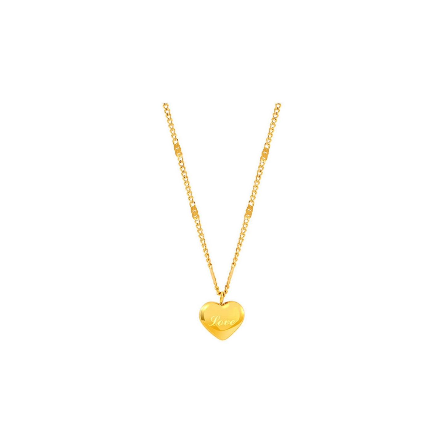 Necklace Heart Shape Pendant Necklace Jewelry - Love