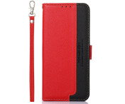 KHAZNEH Plånboksfodral till Xiaomi Redmi 13C - Röd-Svart