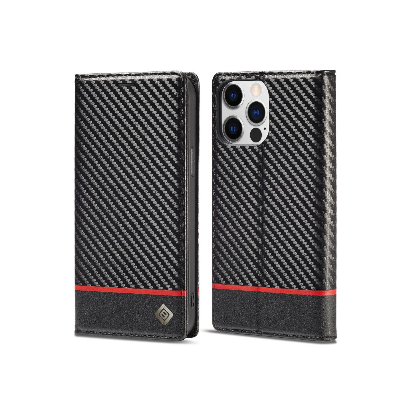 LC.IMEEKE Pung Taske til iPhone 15 Pro Max - Sort