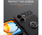 För Xiaomi Redmi 13C Hybrid skal Finger Ring Metall Plåt