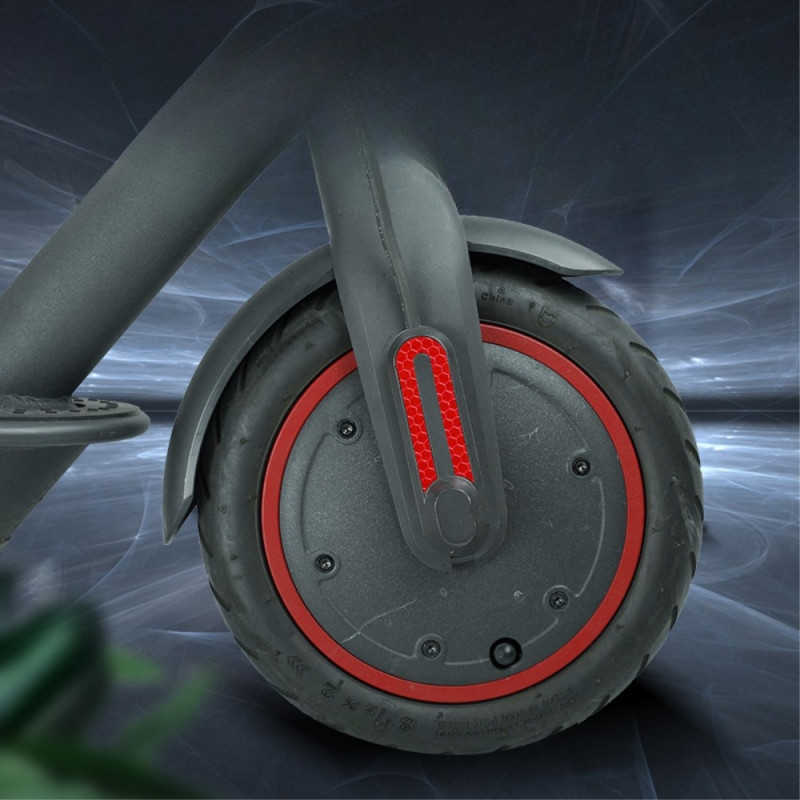 1 sett for Xiaomi M365/Pro reflekterende klistremerke - hvit