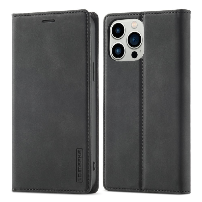 LC.IMEEKE Magnetic Phone Case for iPhone 15 Pro Stand Wallet Cover