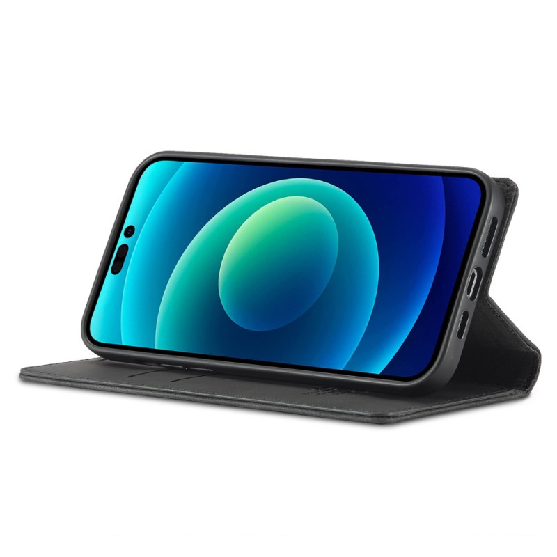 LC.IMEEKE Magnetisk telefontaske til iPhone 15 Pro Stand Wallet Cover