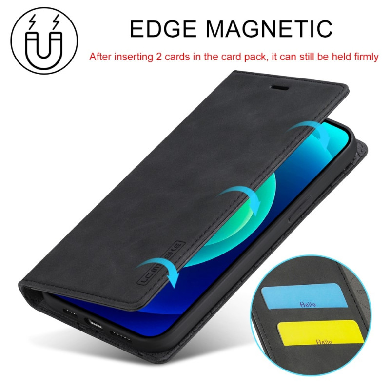 LC.IMEEKE Magnetic Phone Case for iPhone 15 Stand Wallet Cover