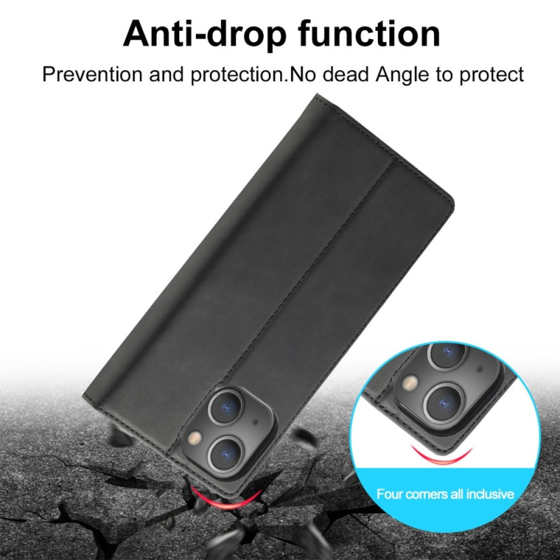 LC.IMEEKE Magneettinen puhelinkotelo iPhone 15 Plus - telineen lompakon suojukselle