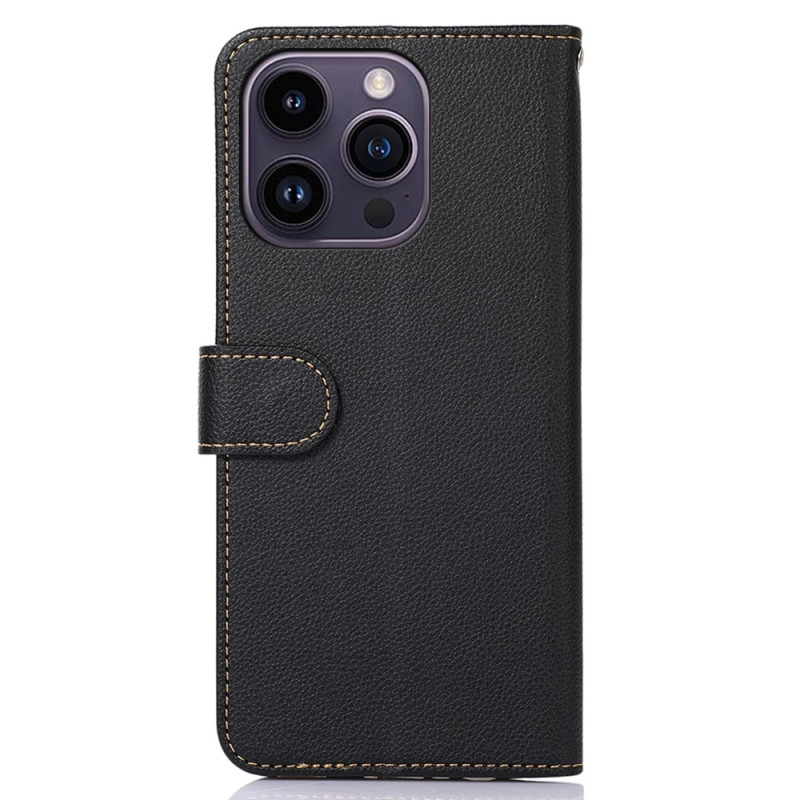 KHAZNEH puhelimen kansi iPhone 15 Pro Max - musta/punainen