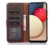 KHAZNEH Plånboksfodral till Samsung Galaxy A05s - Brun/Blå