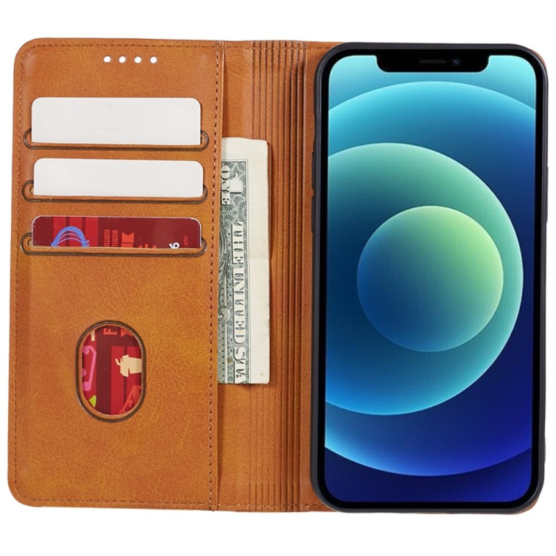 Wallet Stand Telefontaske til iPhone 15 Pro Max Cell Cell Cover - Brun