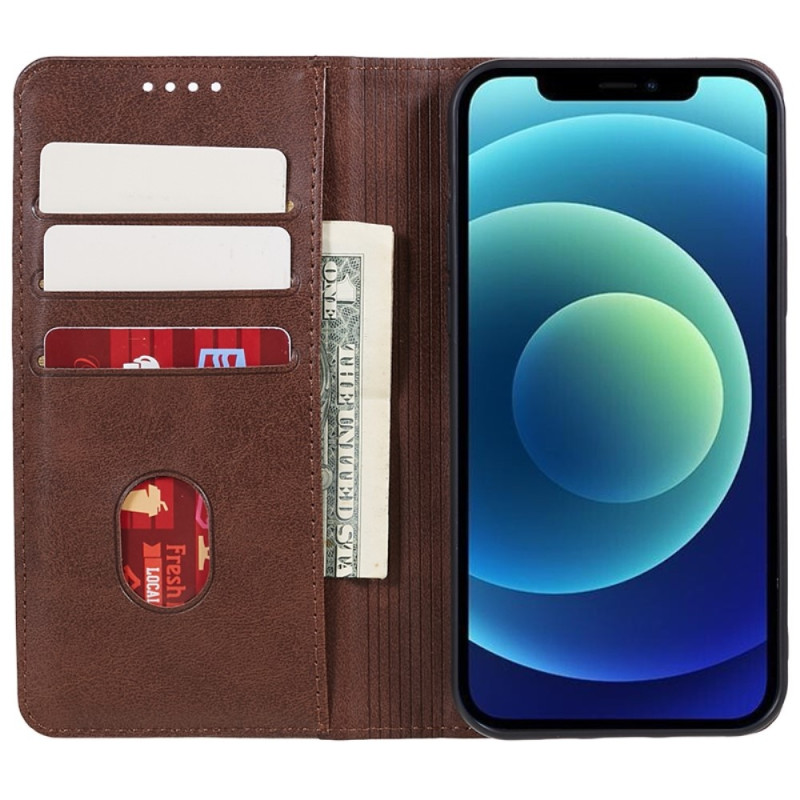 Lompakkoteline Puhelinkotelo iPhone 15 Pro Max kännykkäsuojukselle - Kahvi