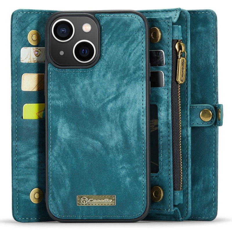 CASEME iPhone 15 Plus 2 - in - 1 Wallet Phone Shell - Blue