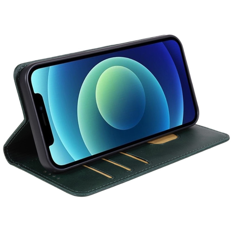 Wallet Stand Telefontaske til iPhone 15 Cell Cell Cover - Grøn