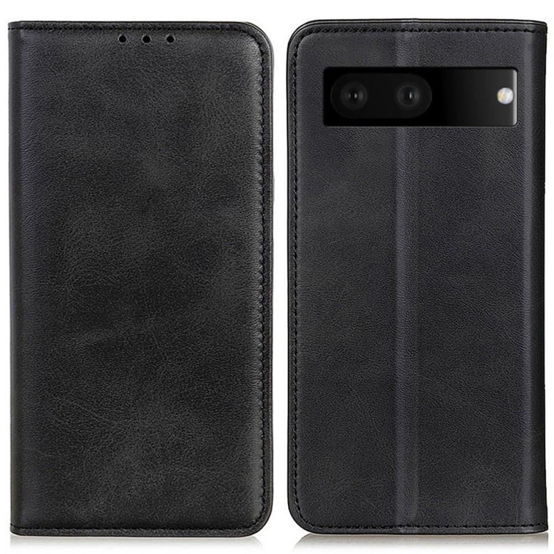 Google Pixel 7 Stand Phone Case Full Protection Wallet Cover - Black