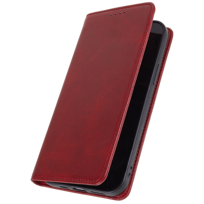 Wallet Stand Phone Case for iPhone 15 Cell Cover - Red
