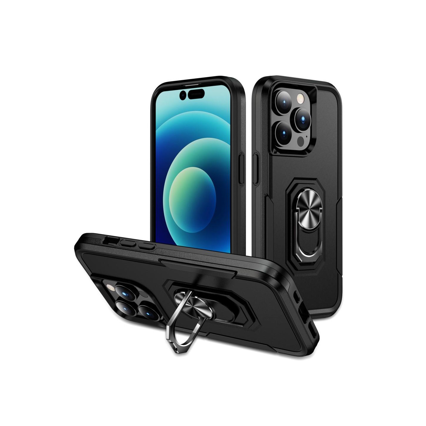 For iPhone 15 Pro Max PC+TPU Shockproof Cover Phone Case