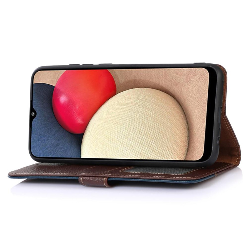 KHAZNEH Phone Cover for iPhone 15 Plus - Brown/Blue