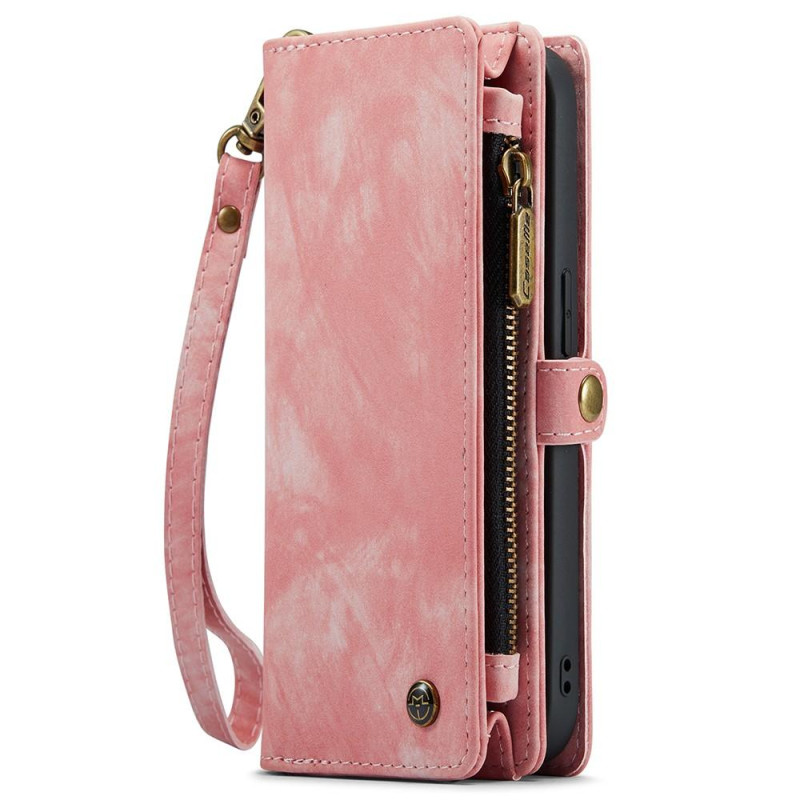 CASEME iPhone 15 2 - in - 1 Wallet Phone Shell - Pink