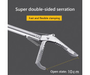 Ormtång i rostfritt stål reptilfångare med lås - 1,5 m