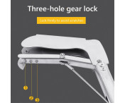 Ormtång i rostfritt stål reptilfångare med lås - 1,5 m