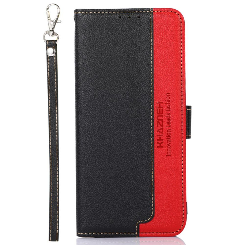 KHAZNEH Phone Cover for iPhone 15 Plus - Black/Red
