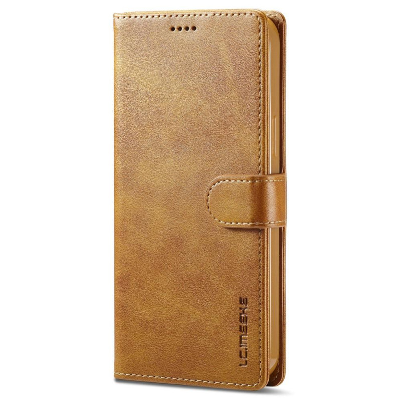 LC.IMEEKE Wallet Case for iPhone 15 Pro Max - Brown