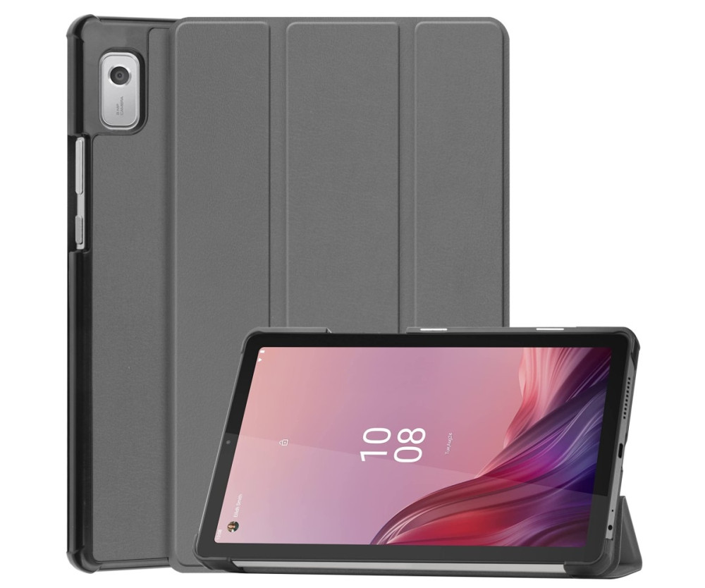Tri-fold Fodral till Lenovo Tab M9 - Grå